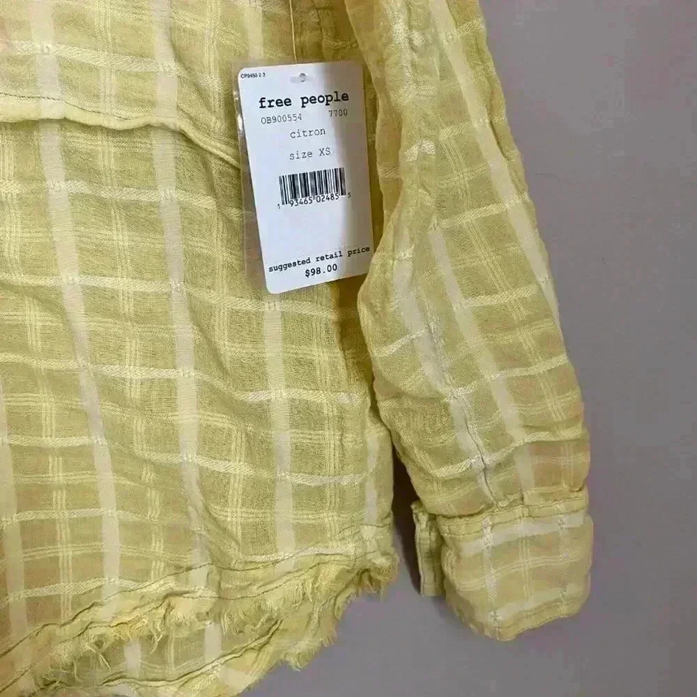 Free People Loveland Solid Button Down‎ Size XS